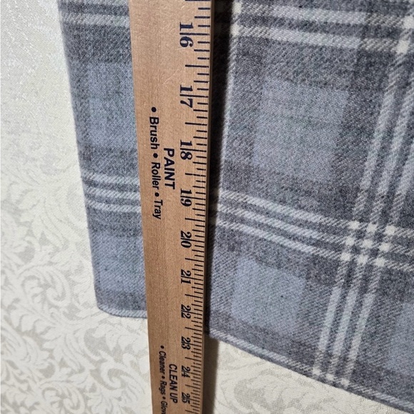 Talbots Blue and Gray Plaid Pencil Skirt - Picture 7 of 7